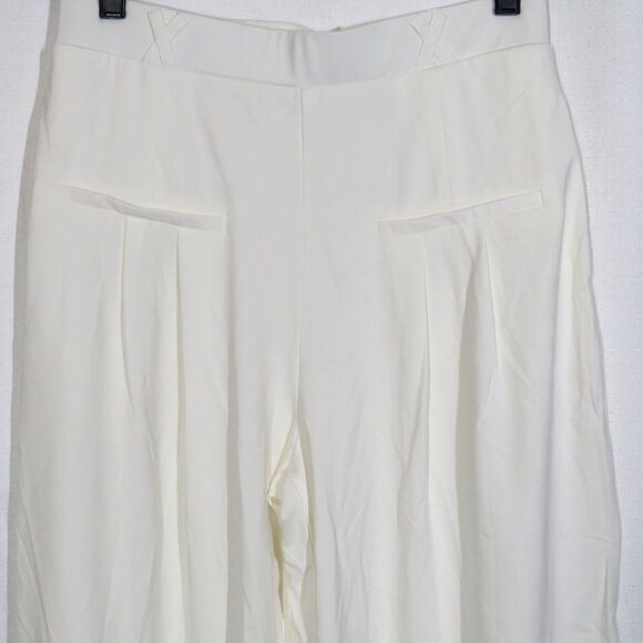OGL Bamboo Blend Ponte De Roma Wide Leg Drapey Pull On Pants Size Small - Picture 5 of 8